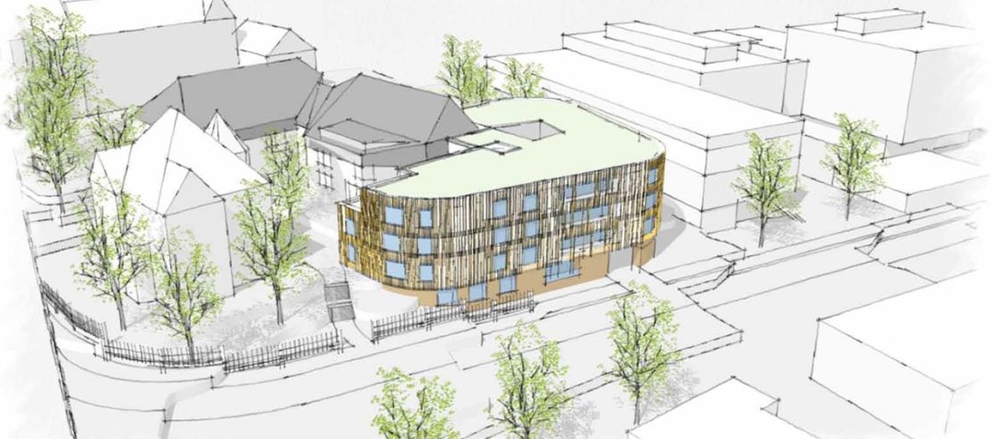 Bauskizze des Universitätsklinikums