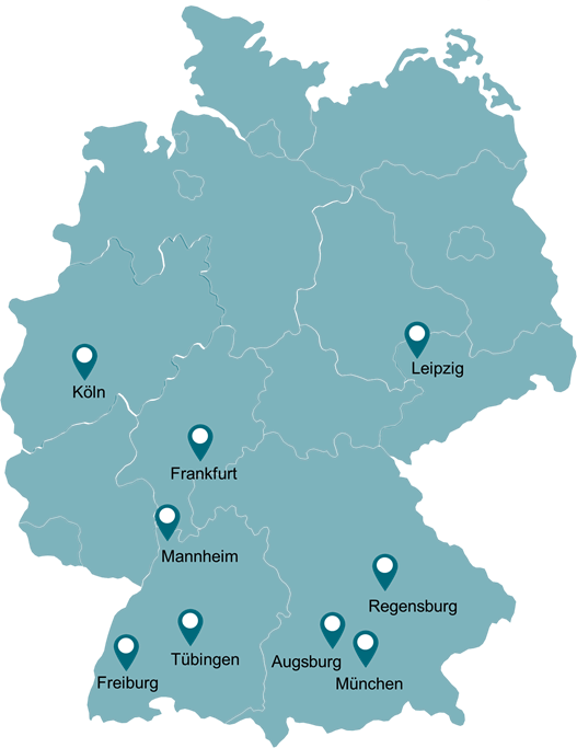 Grafik der Studienorte