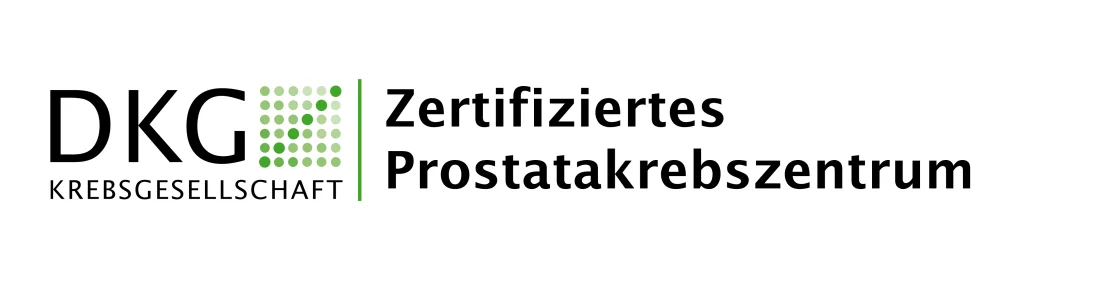 DKG Logo und Zertifiziertes Prostatakarzinomzentrum