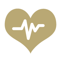 Herz mit EKG-Kurve