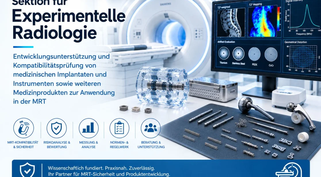 KI generierte Bild Herstellerunterstützung Sektion Experimentelle Radiologie