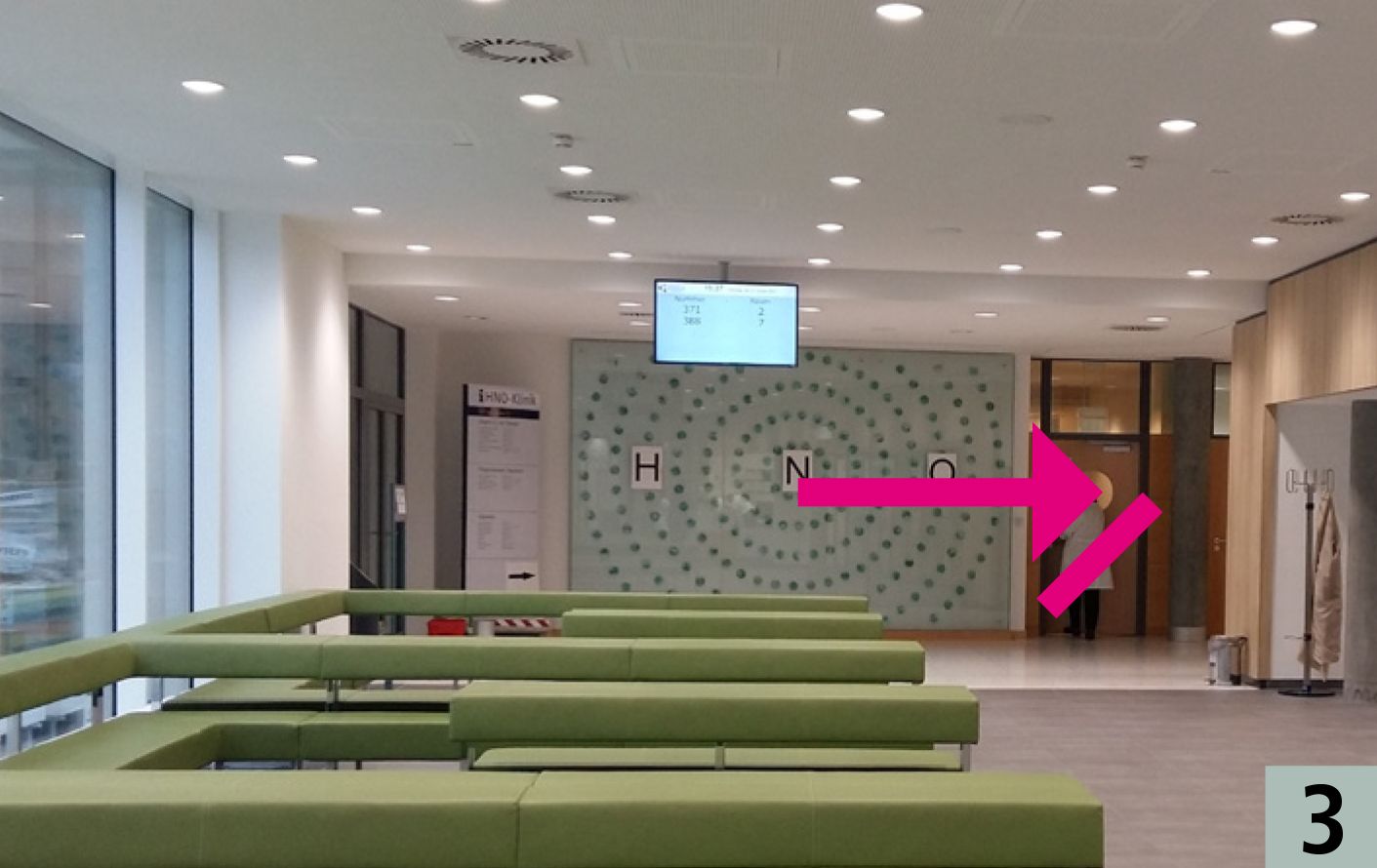 Wartebereich der Augenklinik