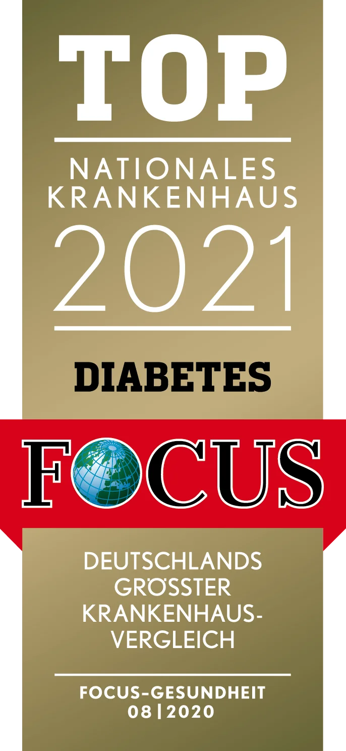 Focus Siegel: TOP Nationales Krankenhaus 2021 - DIABETES