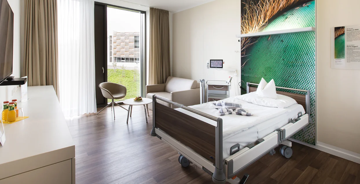 Komfortzimmer in der Augenklinik