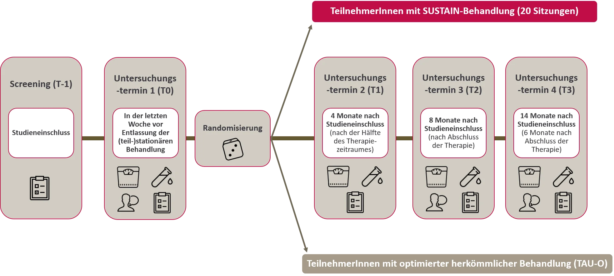 Behandlungsverlauf Sustain, Magersucht Nachbehandlung