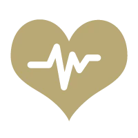 Herz mit EKG-Kurve