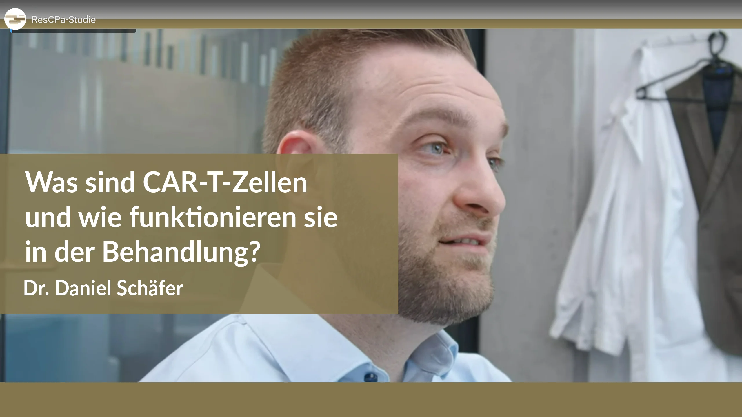 Video-Startfolie: Was sind CAR-T-Zellen und wie funktionieren sie in der Behandlung?