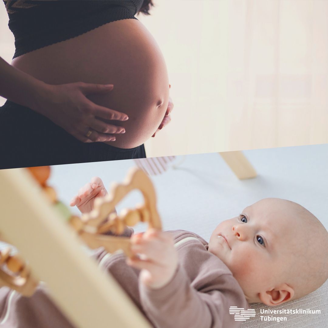 Bauch einer Schwangeren Frau, Mutter mit ihrem Baby