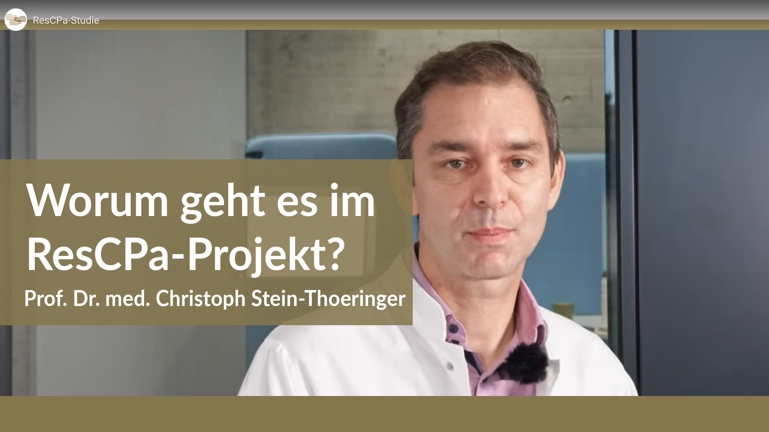 Video-Startfolie: Worum geht es im ResCPa-Projekt