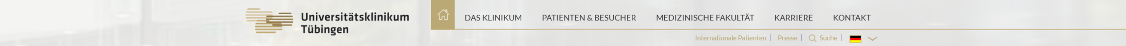So sieht die Hauptnavigation aus