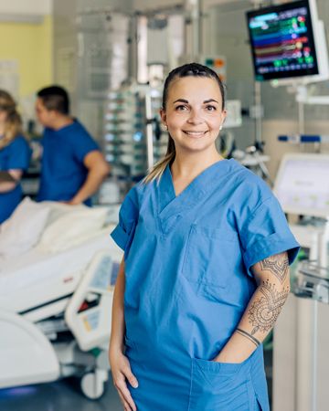 Katharina Thomas im Intensivzimmer