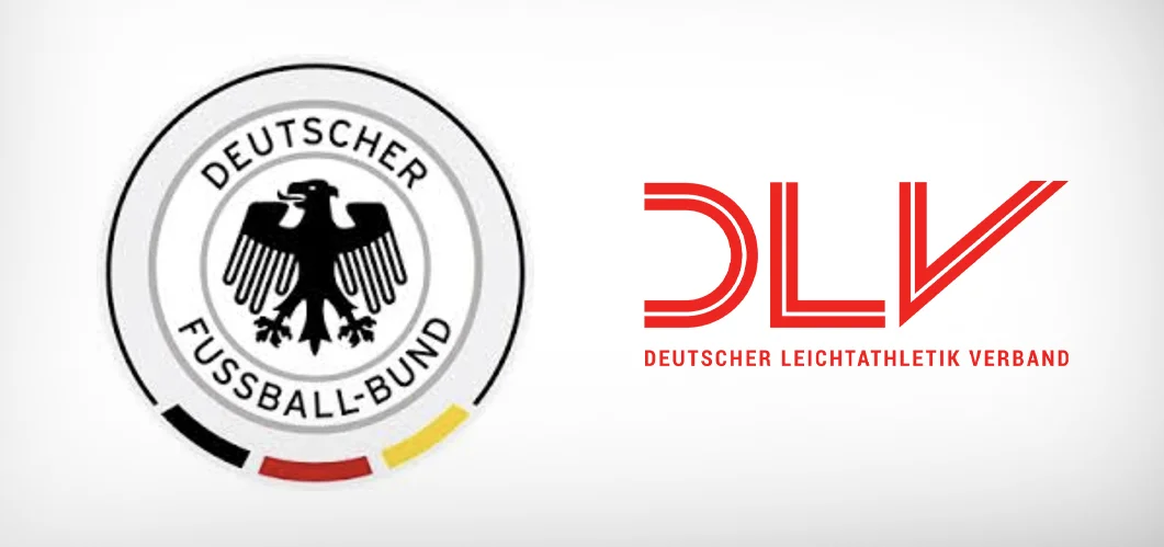 Logos Deutscher Fußballbund und Deutscher Leichtathletikverband