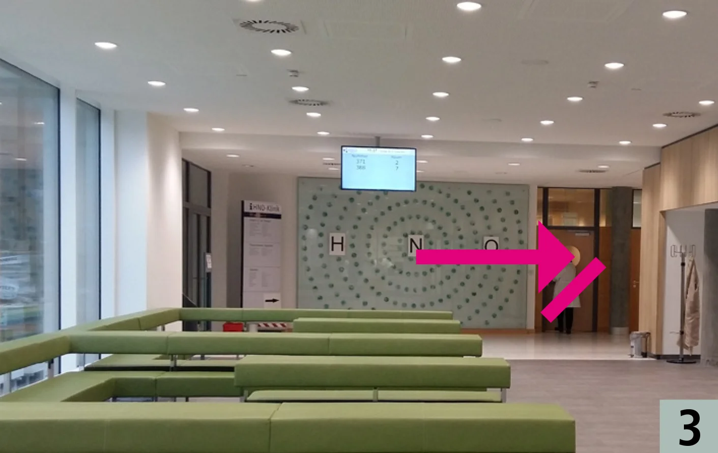 Wartebereich der Augenklinik