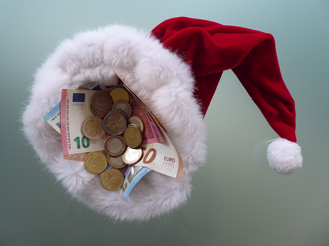 Nikolausmütze mit Geld