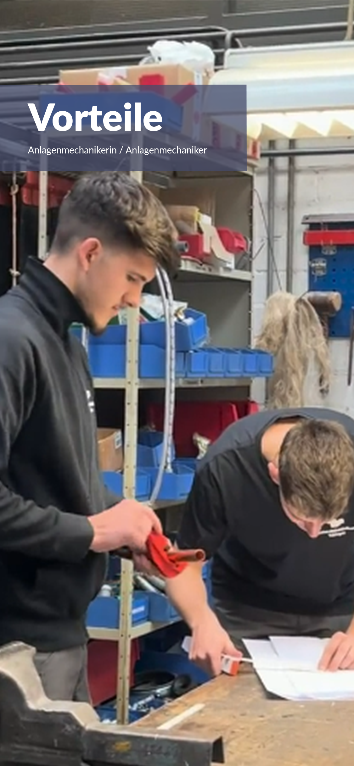 Vorteile Ausbildung Anlagenmechaniker