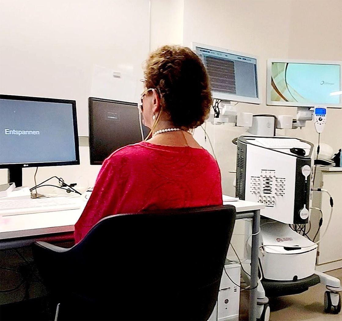 Beispielbild Training mit Elektromyographischem Biofeedback