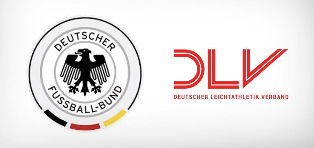 Logos Deutscher Fußballbund und Deutscher Leichtathletikverband