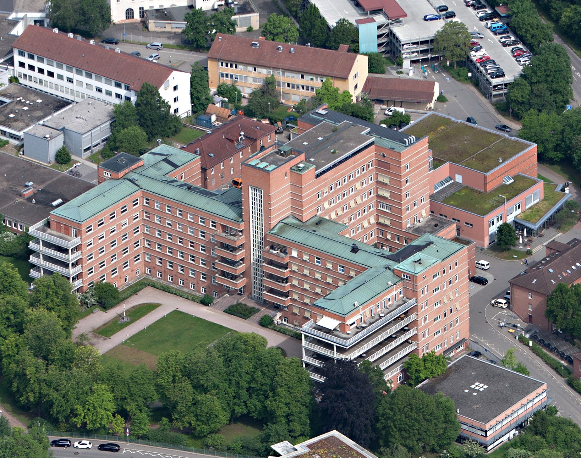 Luftaufnahme der Frauenklinik