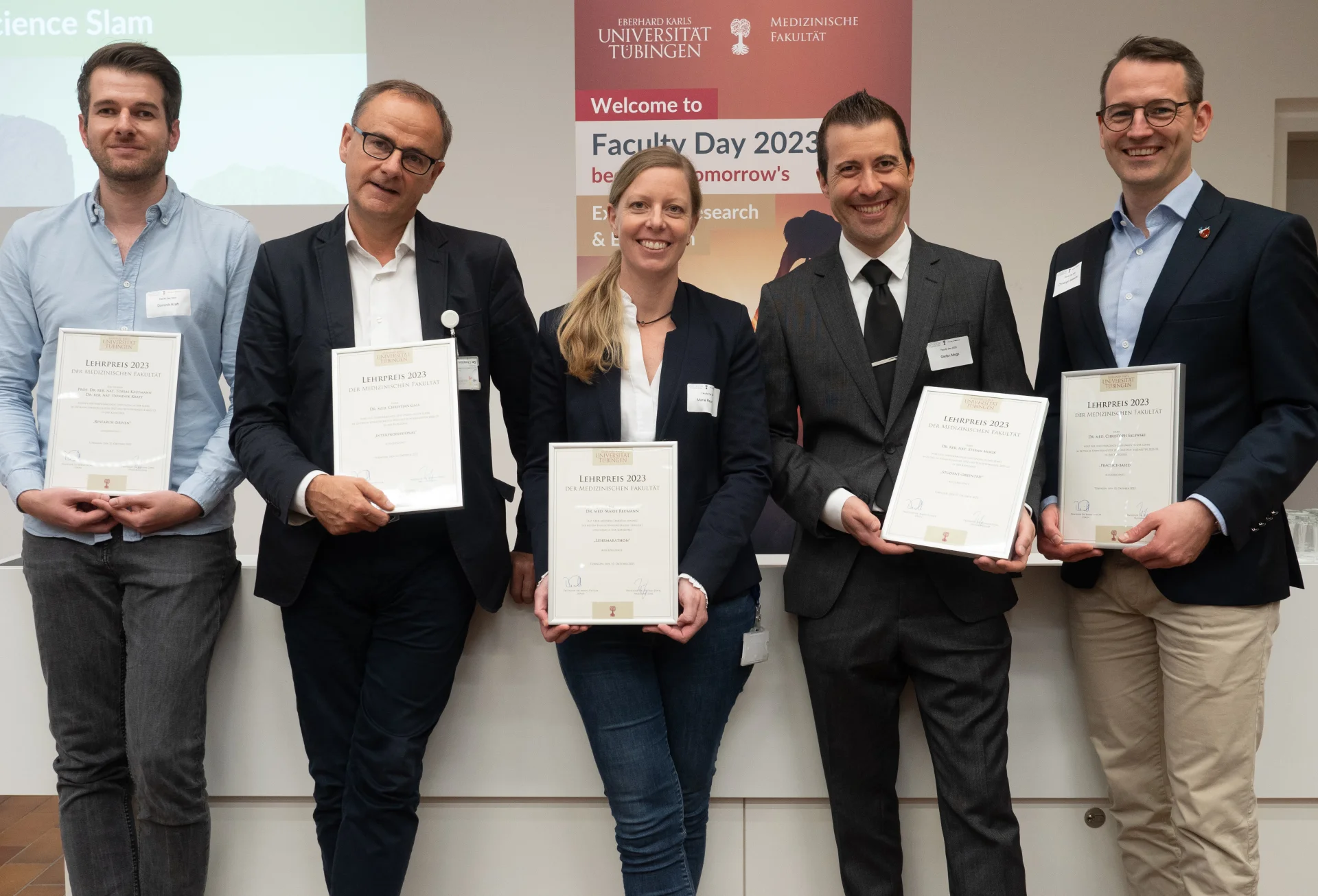 Gruppenfoto der Gewinner