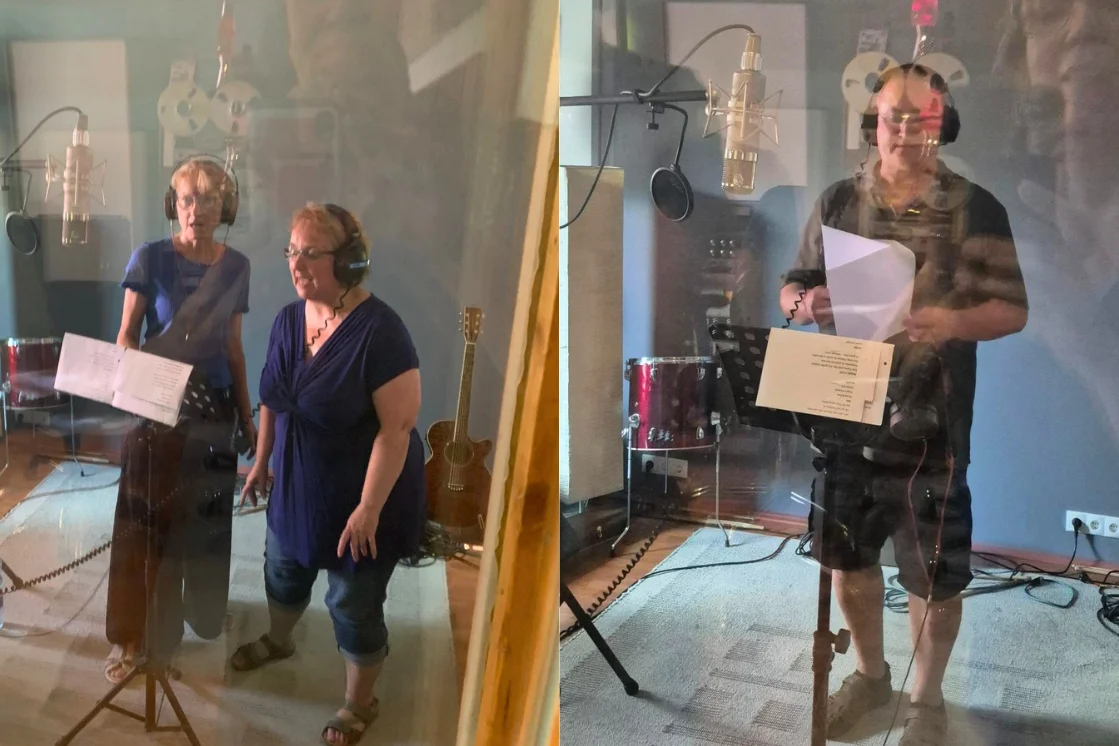 Backgraoudchor beim Einsingen