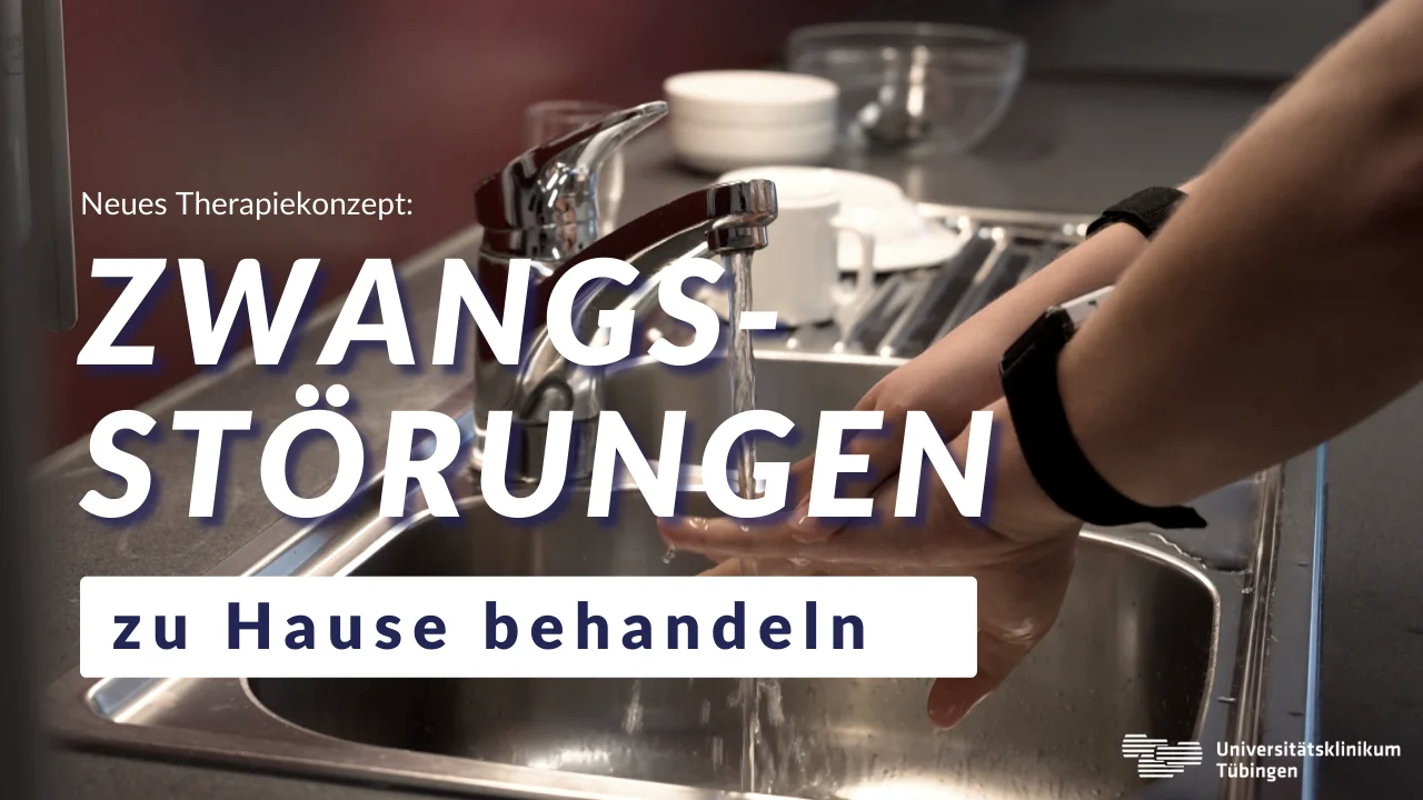 Treating obsessive-compulsive disorder at home: Boy washes his hands