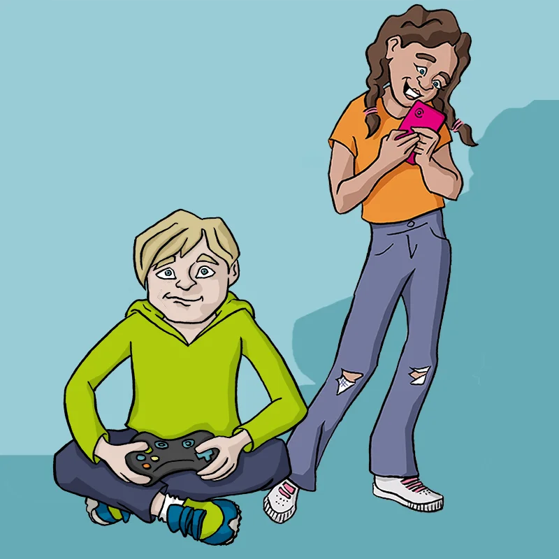 Schmuckbild: Grafik Kinder beim Spielen