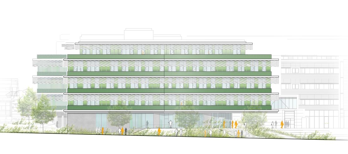 Bauskizze des Universitätsklinikums