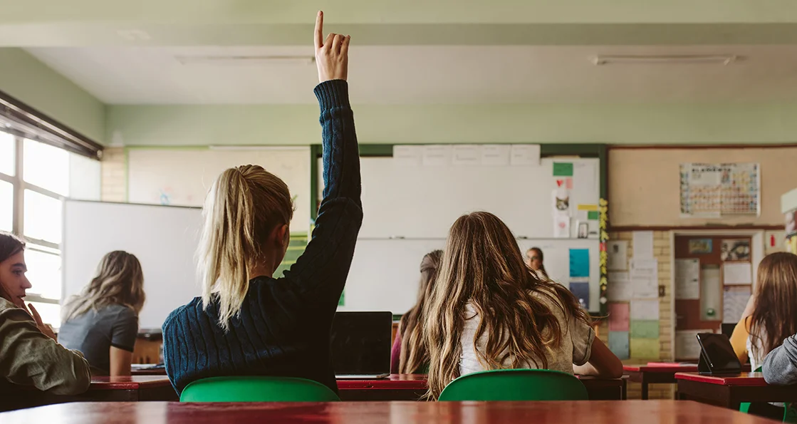 Schüler in Klassenzimmer