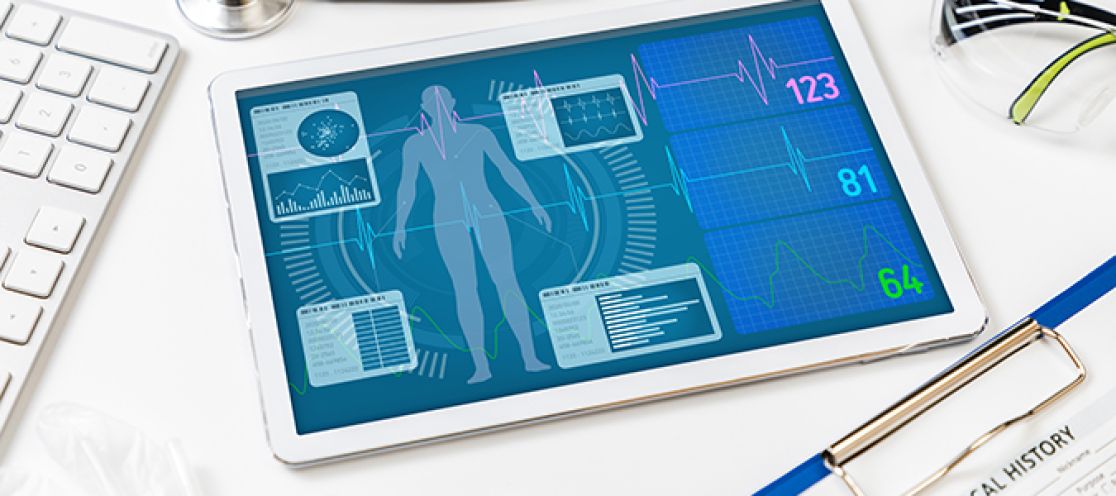 Tablet auf einem Tisch