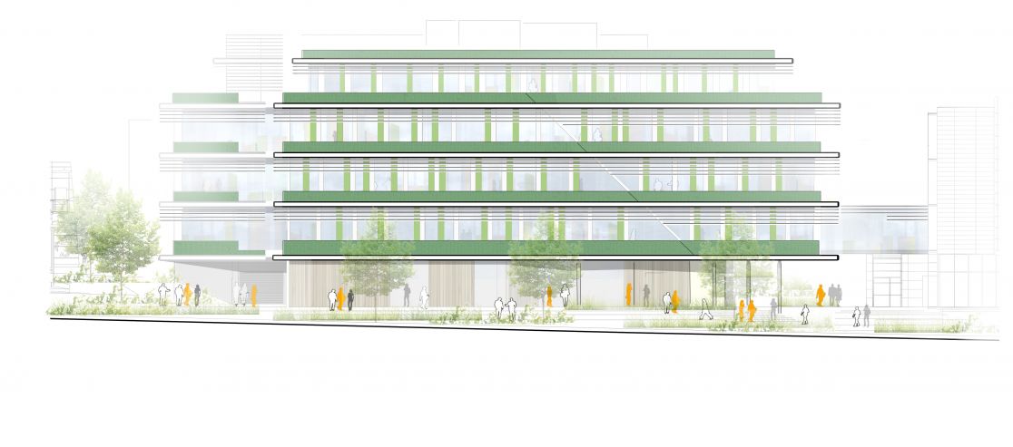 Bauskizze des Universitätsklinikums