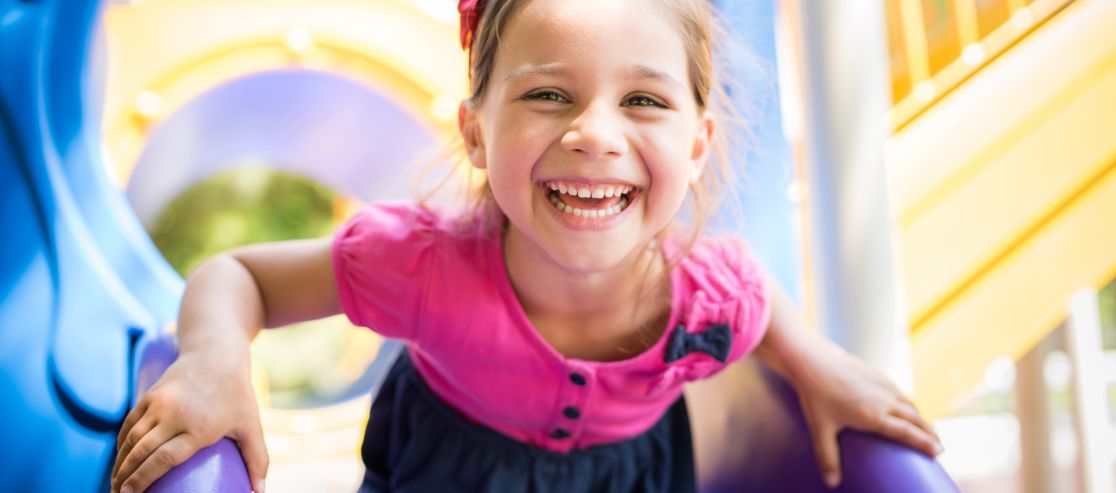 Child on slide