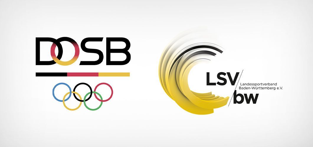 Logos des des Deutschen Olympischen Sportbundes (DOSB) und des Landessportverbandes Baden-Württemberg (LSV)