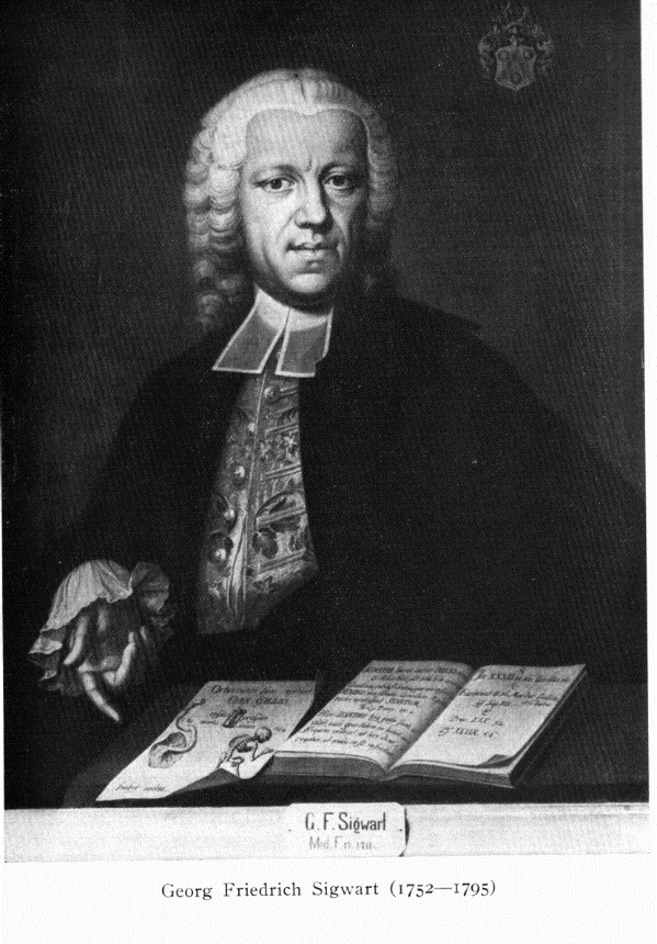 historische Portrait von Georg Friedrich Sigwart