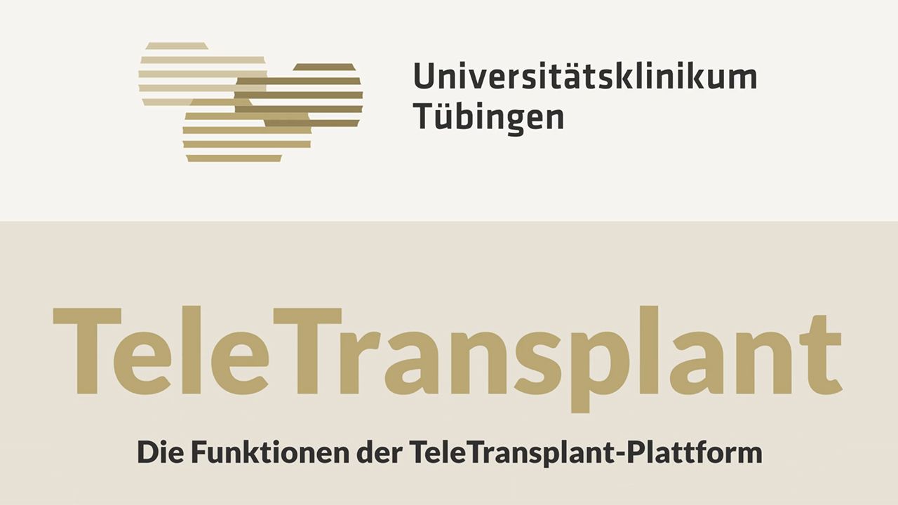 Startfolie: TeleTransplant - Die Funktionen der Plattform