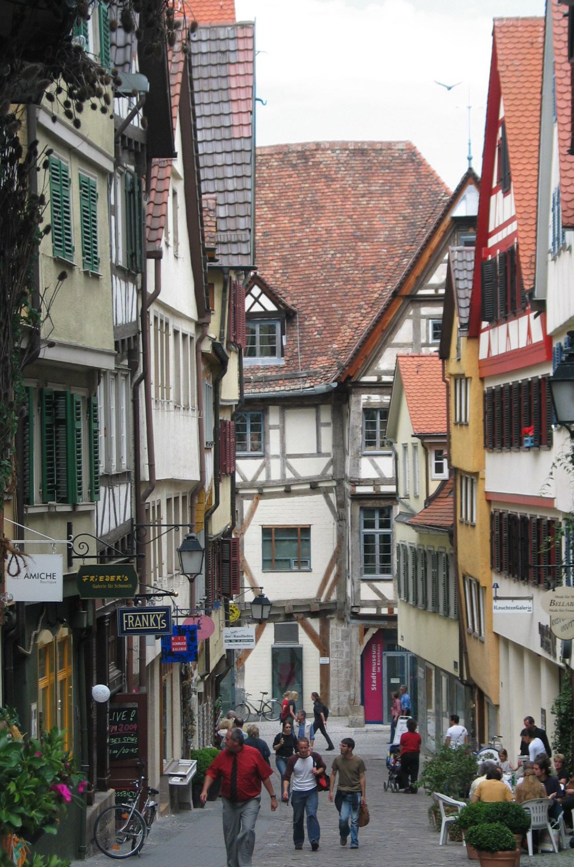 Old town alleys in Tübingen