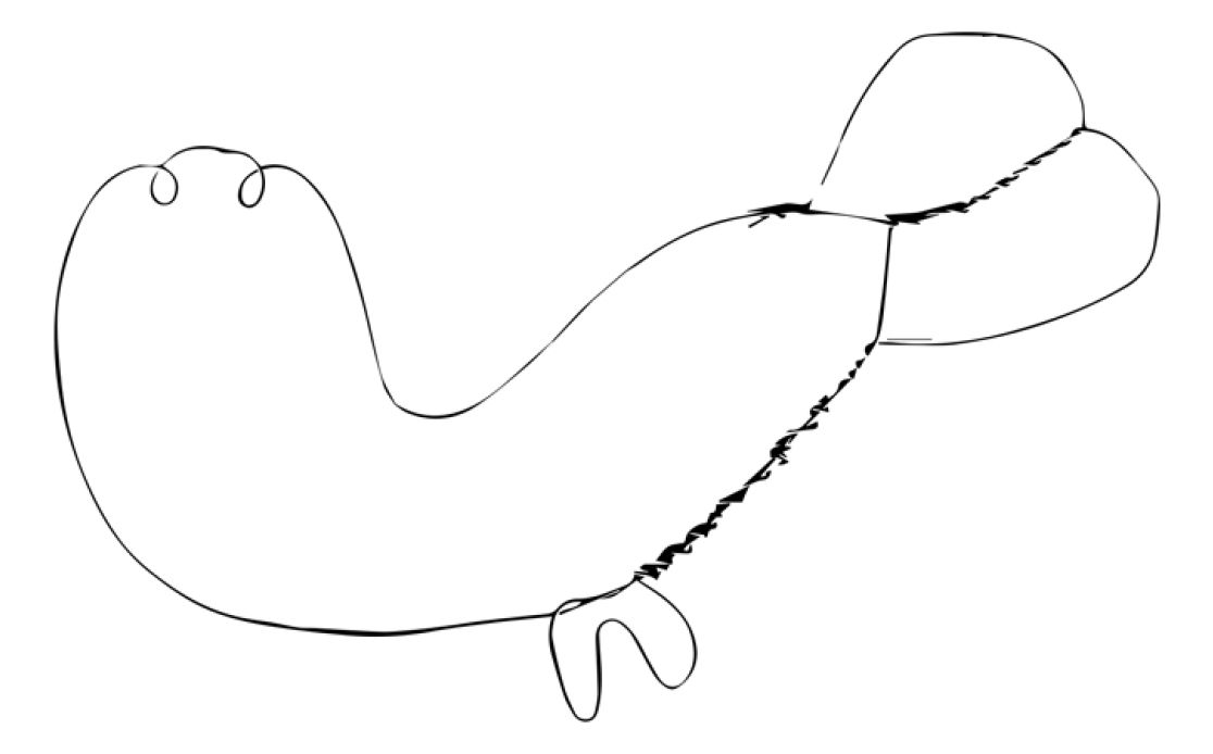 Drahtzeichnung von Uwe Petruch