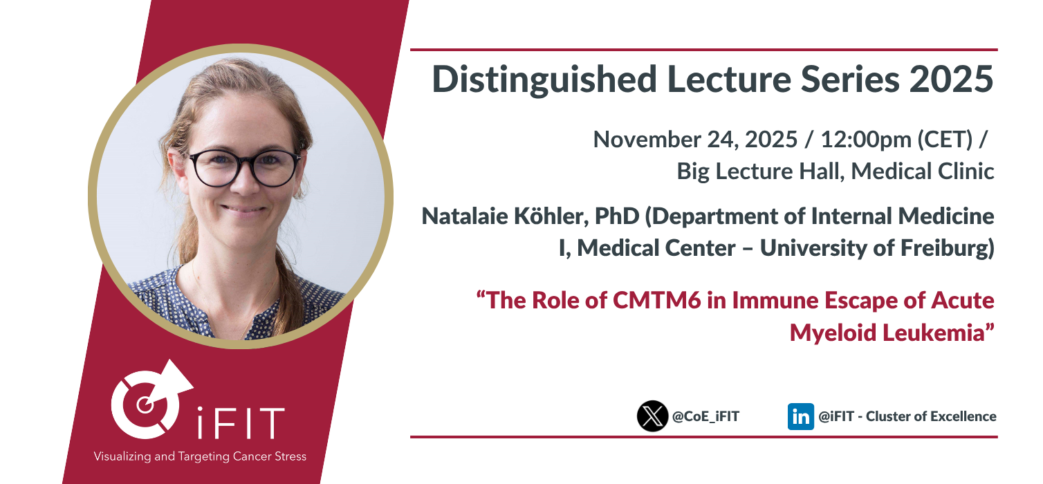 iFIT Distinguished Lecture Series with Natalie Köhler, PhD